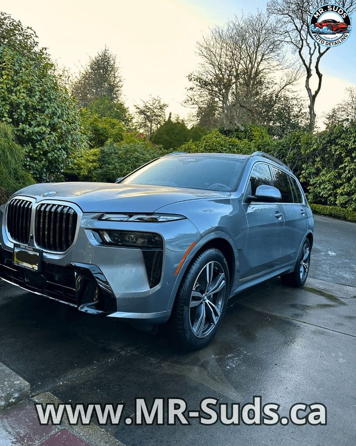 Grey BMW X7 detailed by Mr. Suds