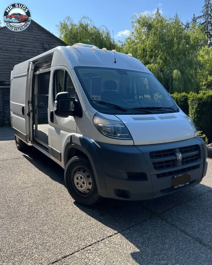 RAM ProMaster Commercial Van Detailing — Mobile Deep Clean on Vancouver Island — Mr. Suds mobile detailing