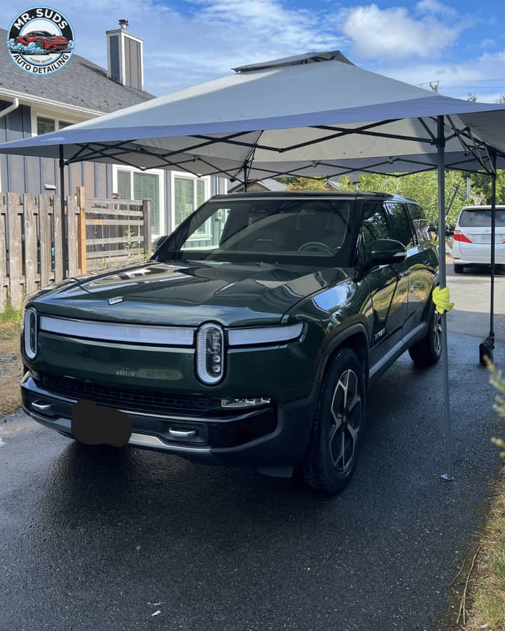 Full Mobile Detailing for a Rivian R1S – Pet Hair, Kids, and Everyday Family Life — Mr. Suds mobile detailing